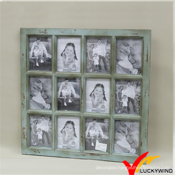Window Pane Vintage Wall Wooden Multiple Picture Frame